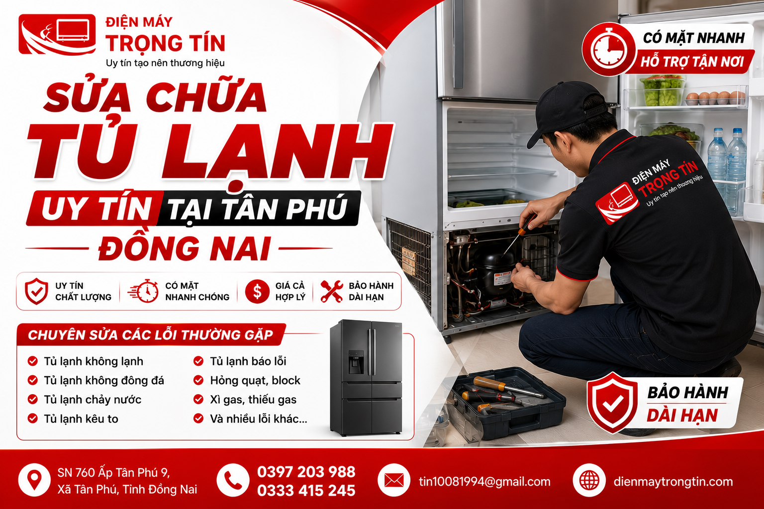sữa chữa tủ lạnh uy tín